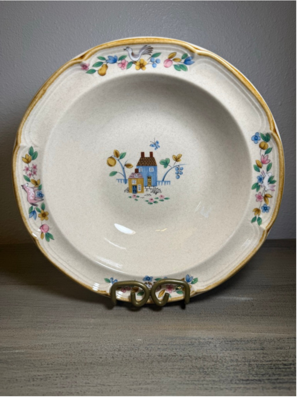 Vintage International Heartland Stoneware 9 Inch Serving Bowl Japan Cottagecore
